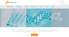 Desktop Screenshot of geneuro.com